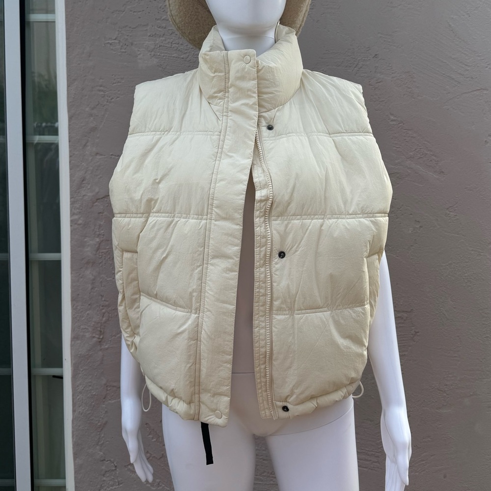 Cream Puffer Vest